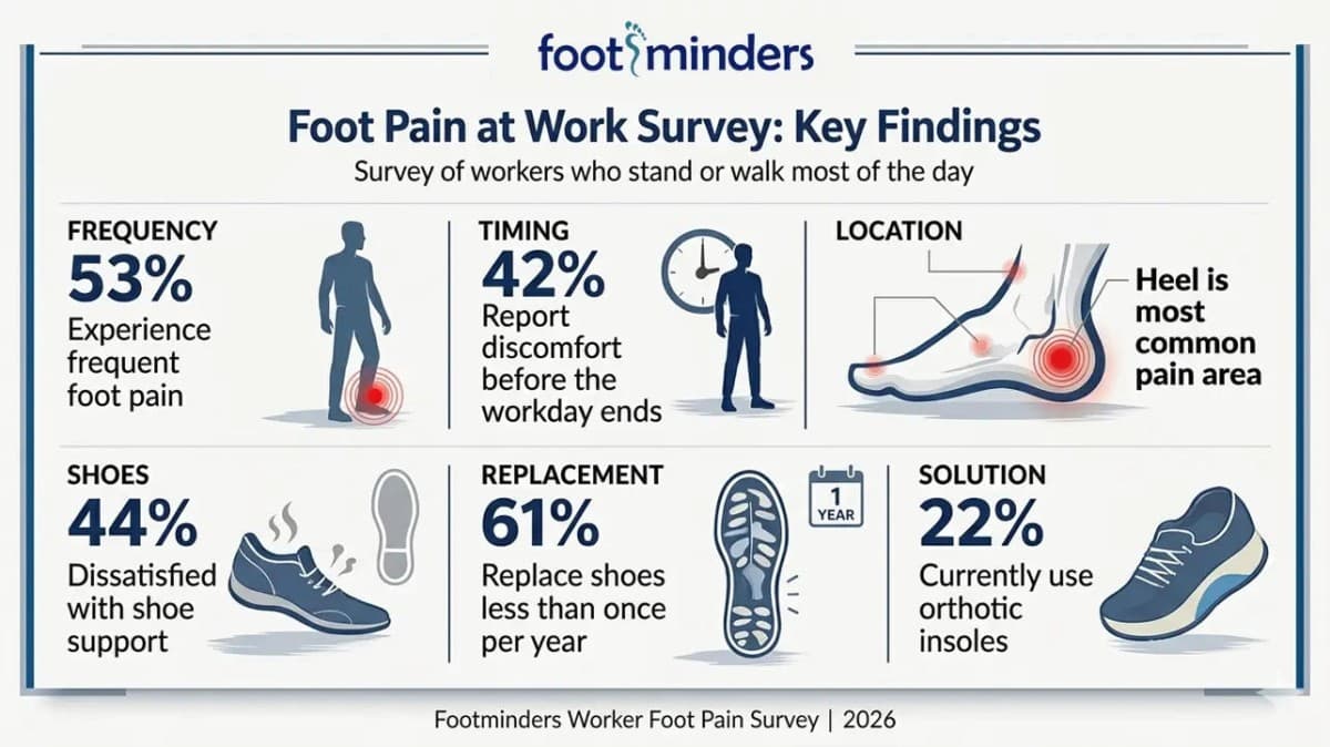 Survey Finds Majority of Standing Workers Experience Foot Pain, Yet Few Use Orthotics