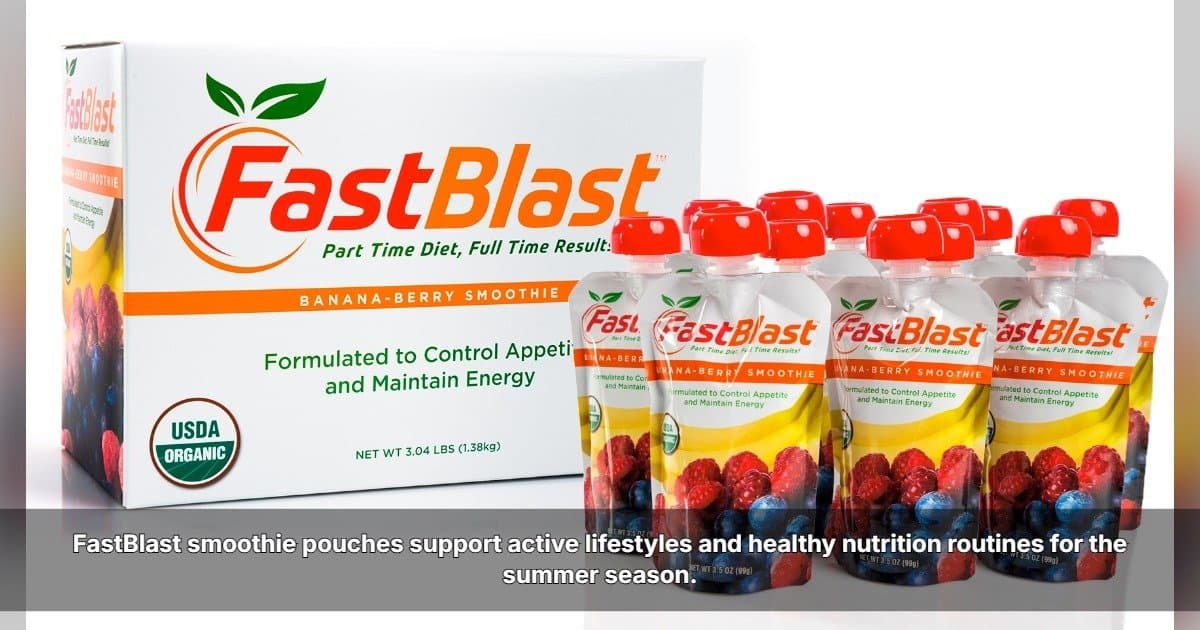 FastBlast Emphasizes Sustainable Nutrition for Spring and Summer Routines